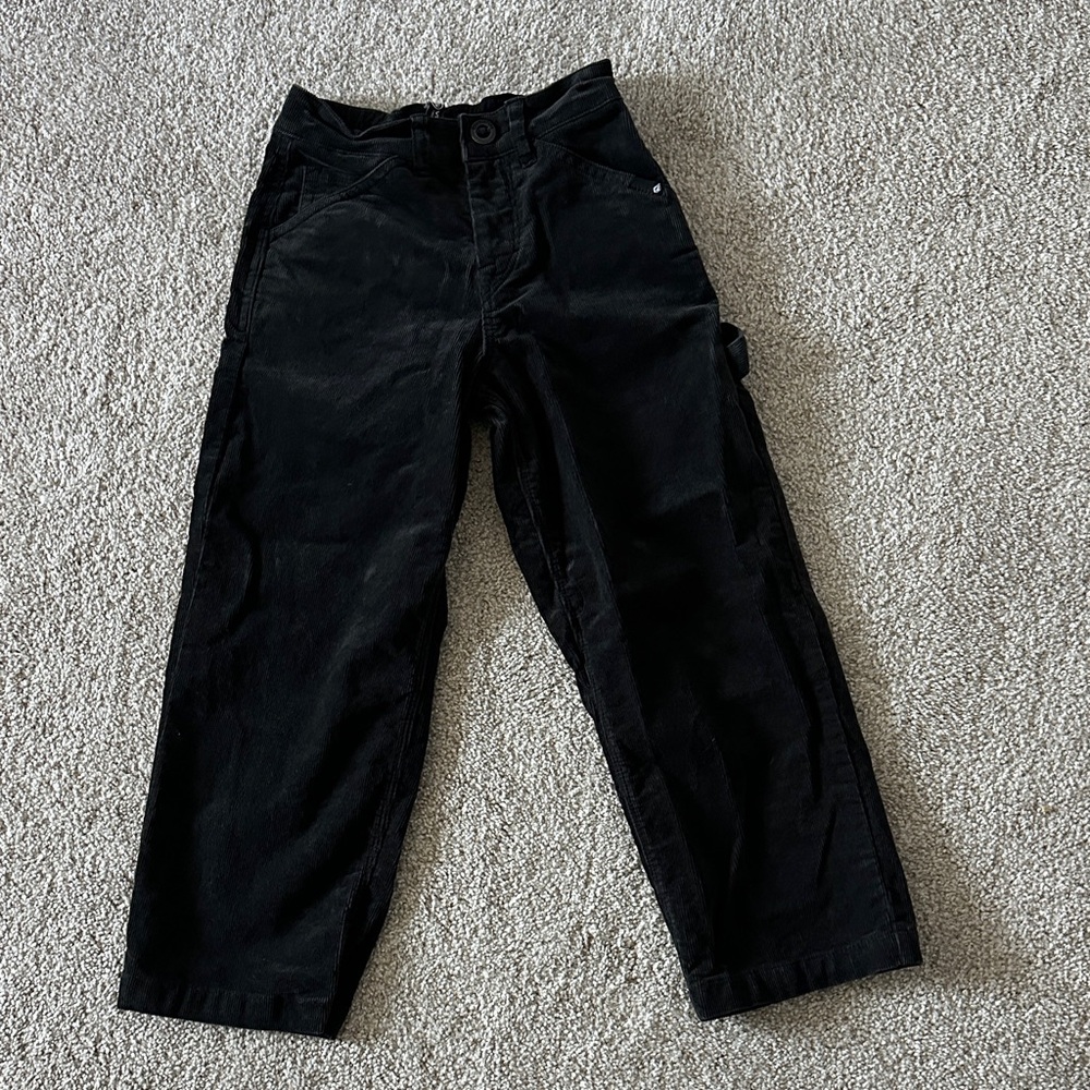 Volcom Little Girls Black Corduroy Casual Pants